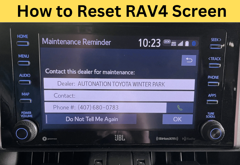 How to Reset RAV4 Screen: Quick and Easy Resetting Guide